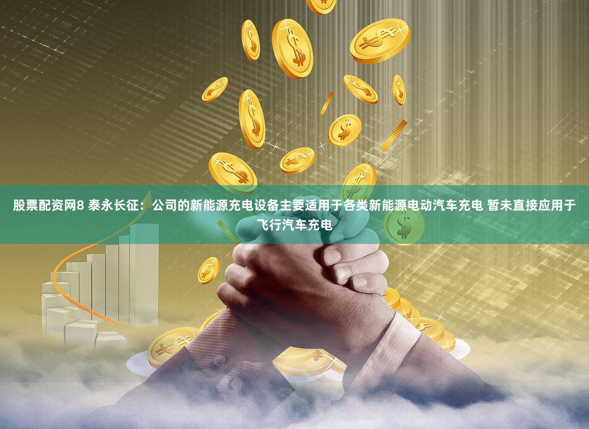 股票配资网8 泰永长征：公司的新能源充电设备主要适用于各类新能源电动汽车充电 暂未直接应用于飞行汽车充电