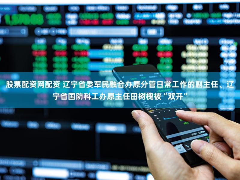 股票配资网配资 辽宁省委军民融合办原分管日常工作的副主任、辽宁省国防科工办原主任田树槐被“双开”