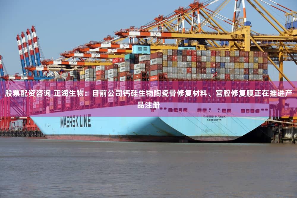 股票配资咨询 正海生物：目前公司钙硅生物陶瓷骨修复材料、宫腔修复膜正在推进产品注册