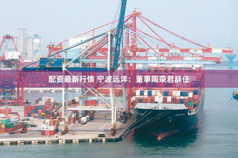 配资最新行情 宁波远洋：董事陶荣君辞任